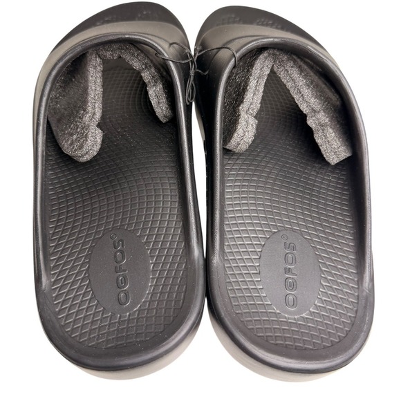 OOFOS OOahh Recovery Slide Sandals Black Unisex Comfort Orthopedic M9 W11 EU 42 - Picture 11 of 12